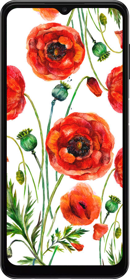 TPU чехол Нарисованные маки для Samsung Galaxy A13 5G - 4278b-3853 изображение 