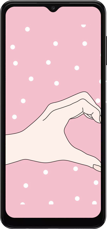 TPU чехол Половинка сердца для Samsung Galaxy A04s - 4340b-2877 изображение 