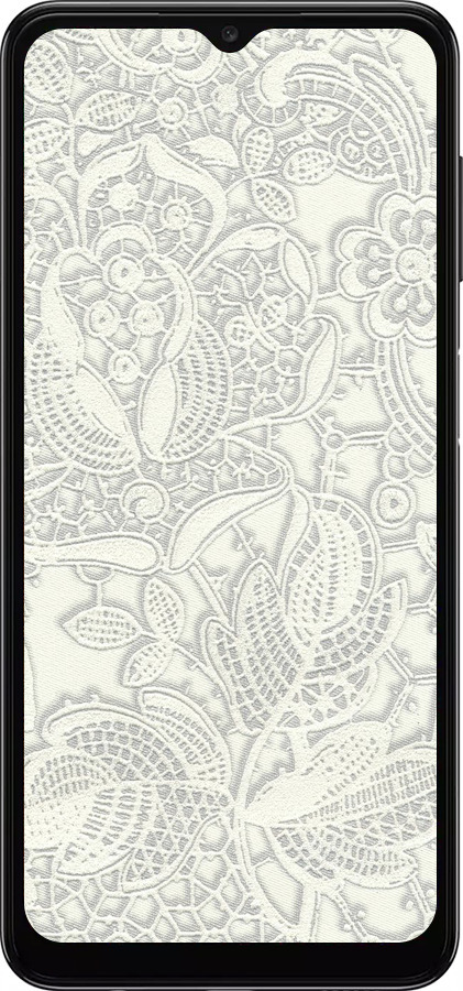 TPU чехол Белое кружево для Samsung Galaxy A04s - 4383b-2877 изображение 