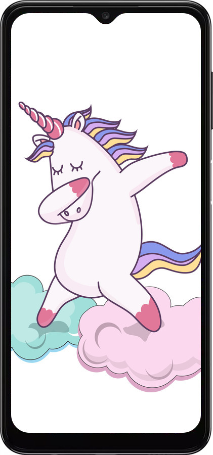 TPU чехол Единорог для Samsung Galaxy A04s - 4702b-2877 изображение 