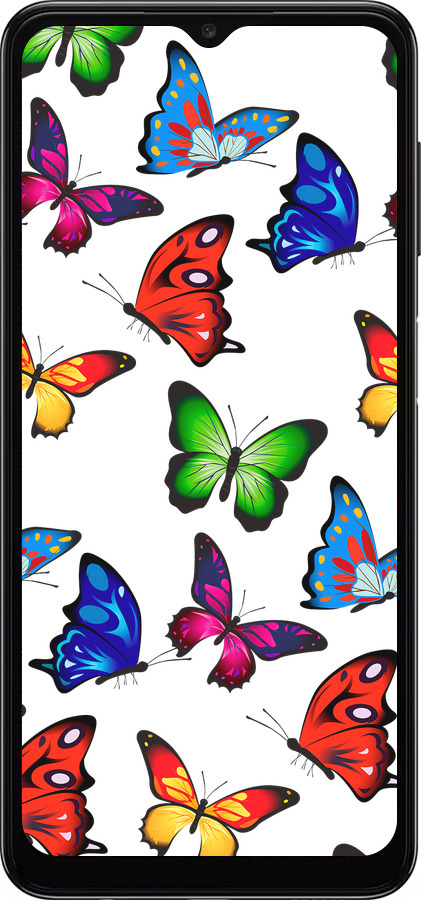 TPU чехол Красочные мотыльки для Samsung Galaxy A04s - 4761b-2877 изображение 
