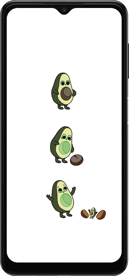 TPU чехол Авокадо 1 для Samsung Galaxy A04s - 4857b-2877 изображение 