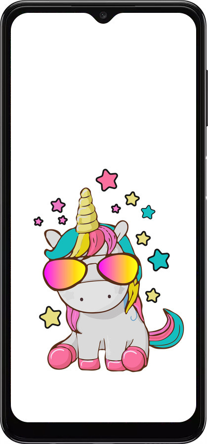 TPU чехол Единорог в очках для Samsung Galaxy A13 5G - 4879b-3853 изображение 