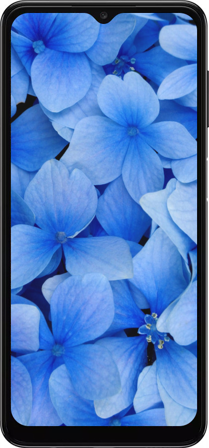 TPU чехол Синие цветы для Samsung Galaxy A04s - 526b-2877 изображение 