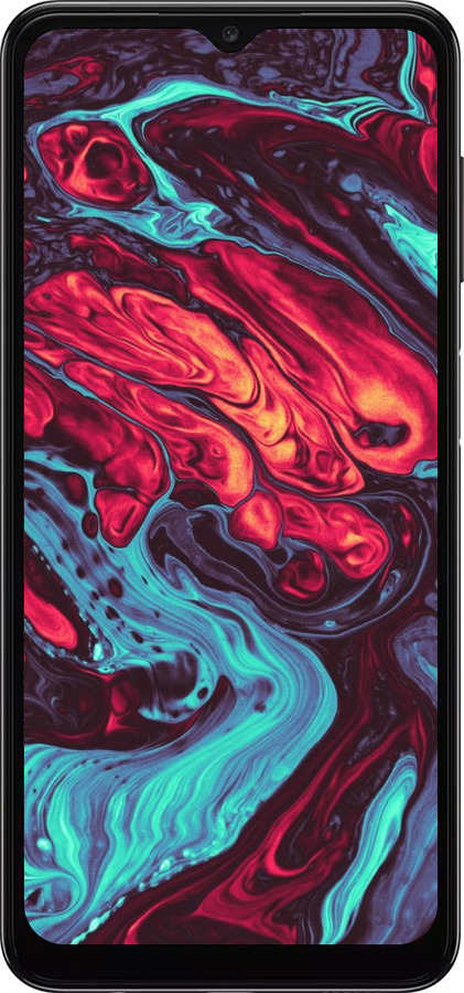 TPU чехол Синяя красная абстакция для Samsung Galaxy A04s - 5339b-2877 изображение 