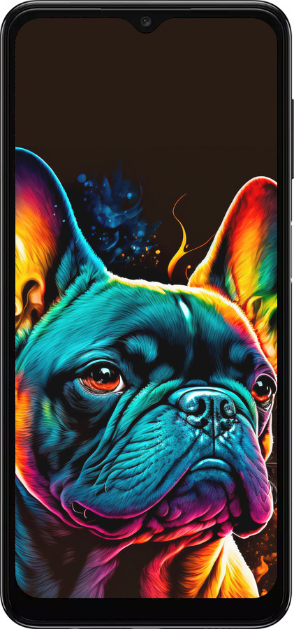 TPU чехол Яркий бульдог для Samsung Galaxy A04s - 5547b-2877 изображение 