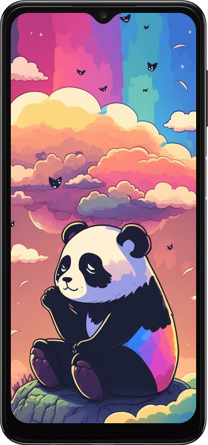 TPU чехол Панда в облаках для Samsung Galaxy A04s - 5585b-2877 изображение 