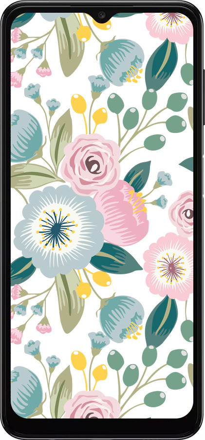 TPU чехол Цветочные обои v2 для Samsung Galaxy A04s - 5602b-2877 изображение 