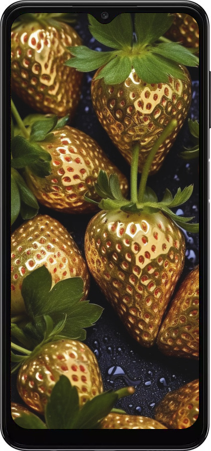 TPU чехол Золота полуниця для Samsung Galaxy A13 5G - 5637b-3853 изображение 