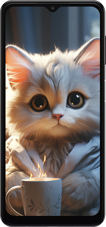 TPU чехол White cat для Samsung Galaxy A13 5G - 5646b-3853 изображение 