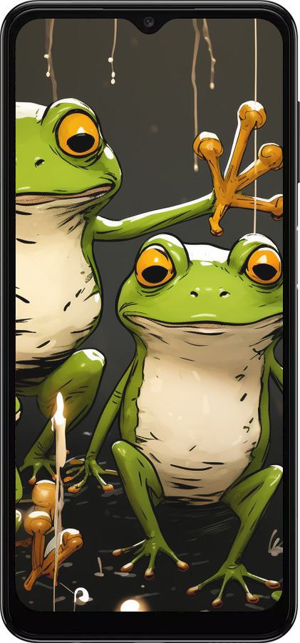 TPU чехол Жабки 2 для Samsung Galaxy A04s - 5657b-2877 изображение 