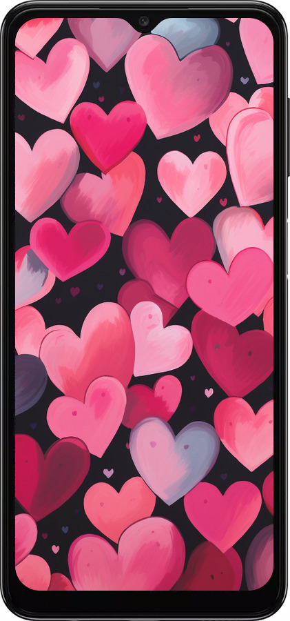 TPU чехол Сердечки 4 для Samsung Galaxy A04s - 5662b-2877 изображение 