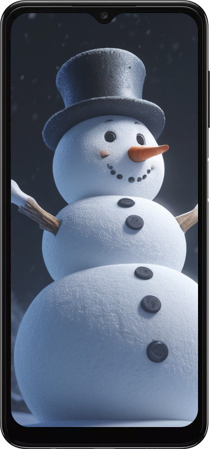 TPU чехол Снеговик для Samsung Galaxy A04s - 5826b-2877 изображение 
