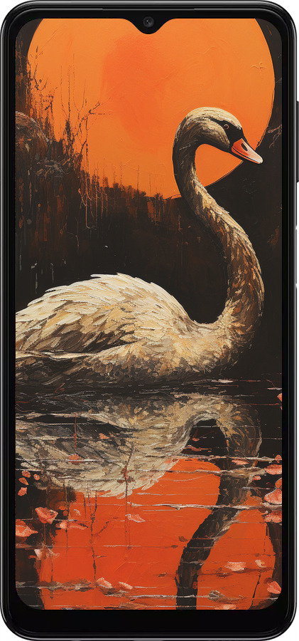 TPU чехол Лебедь для Samsung Galaxy A13 5G - 5964b-3853 изображение 