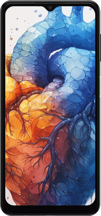 TPU чехол Арт-сердце для Samsung Galaxy A04s - 6034b-2877 изображение 