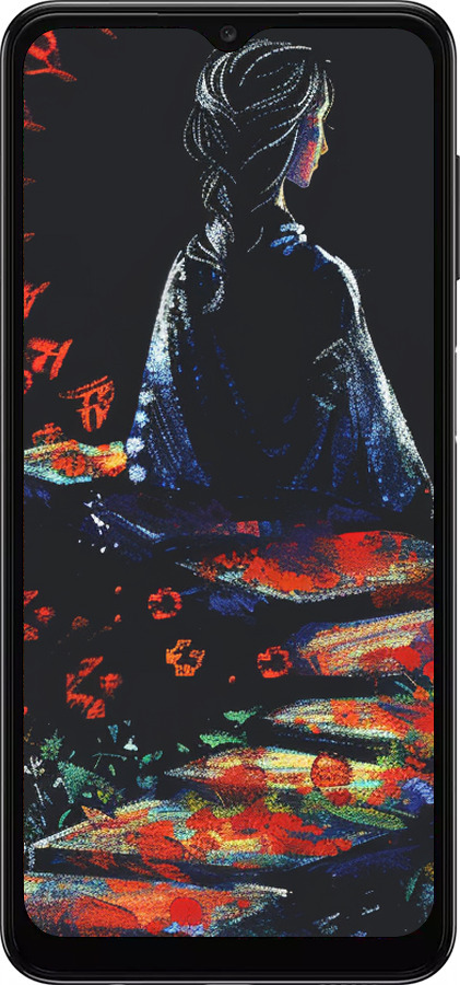 TPU чехол Мрійлива дівчина для Samsung Galaxy A04s - 6042b-2877 изображение 