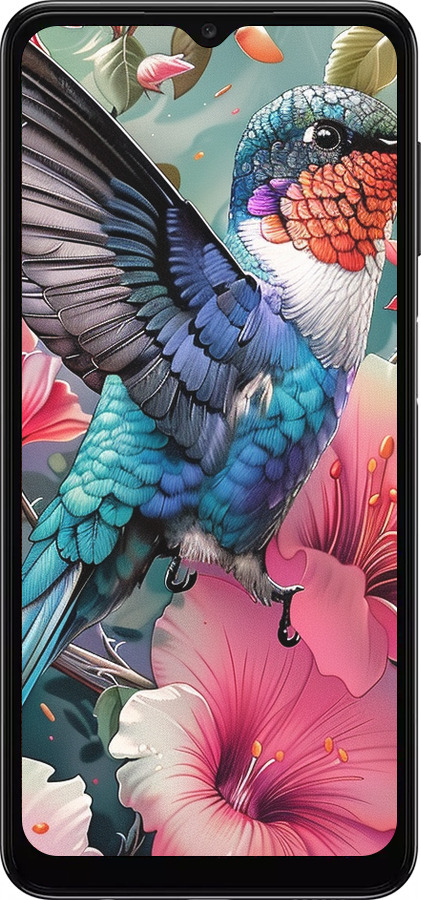 TPU чехол Сказочная колибри для Samsung Galaxy A04s - 6051b-2877 изображение 