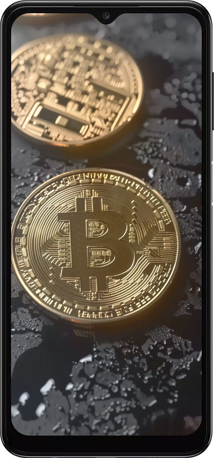 TPU чехол Вулканический Bitcoin для Samsung Galaxy A04s - 6092b-2877 изображение 