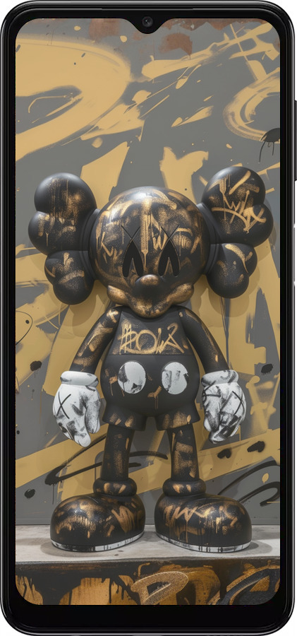 TPU чехол Bronze kaws для Samsung Galaxy A04s - 6097b-2877 изображение 