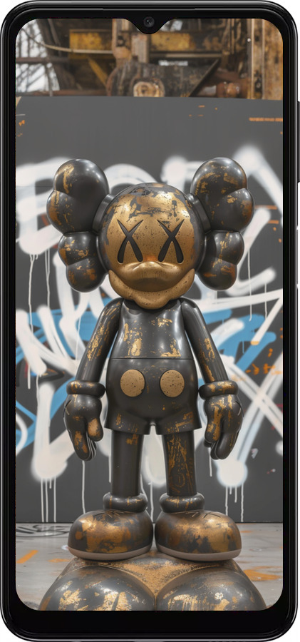 TPU чехол Bronze kaws v3 для Samsung Galaxy A04s - 6099b-2877 изображение 