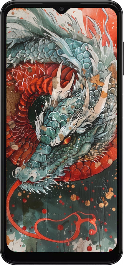 TPU чехол Стихія вогню для Samsung Galaxy A04s - 6101b-2877 изображение 