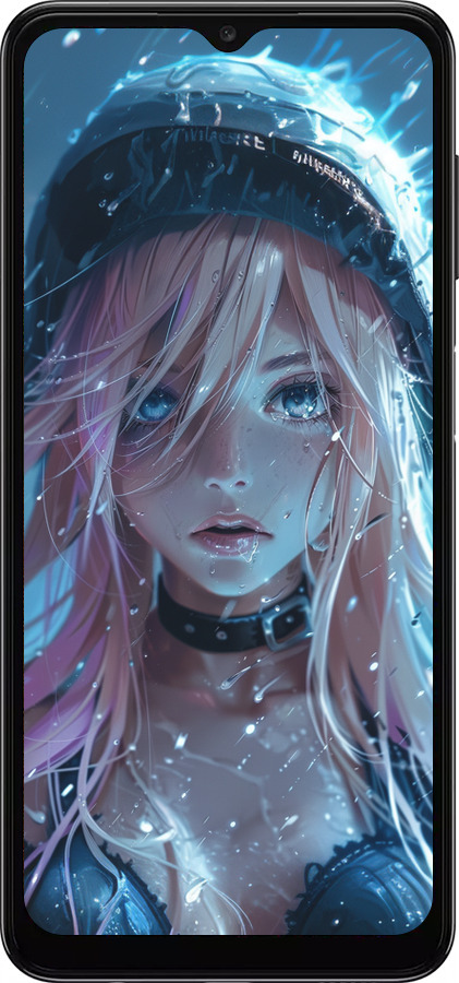 TPU чехол Аниме-дива под дождем для Samsung Galaxy A04s - 6120b-2877 изображение 