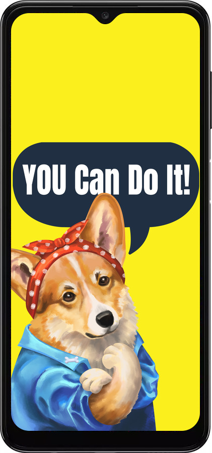 TPU чехол чехол с корги You Can Do It для Samsung Galaxy A04s - 6184b-2877 изображение 