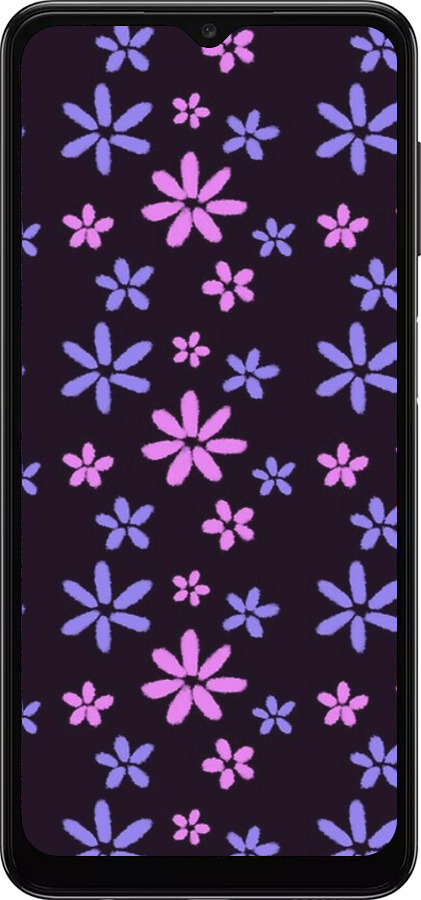 TPU чехол с  цветами для Samsung Galaxy A04s - 6258b-2877 изображение 