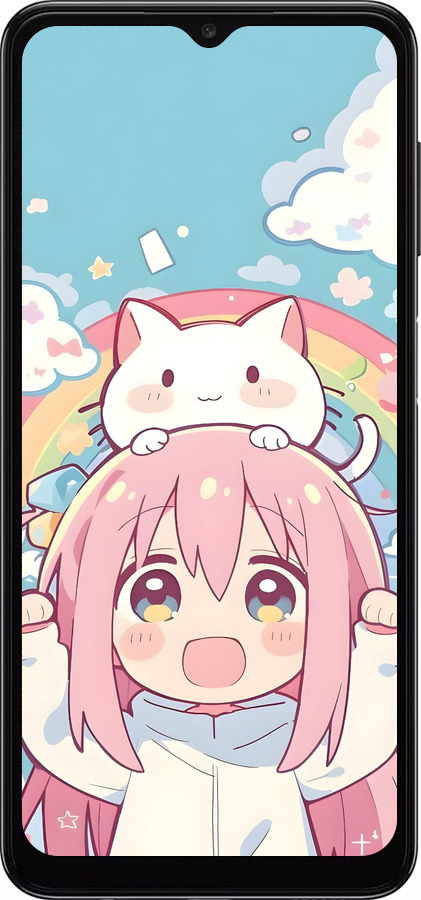 TPU чехол Девочка аниме радуга для Samsung Galaxy A13 5G - 6304b-3853 изображение 