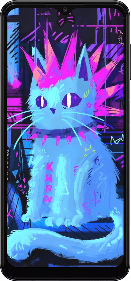 TPU чехол Кот панк для Samsung Galaxy A13 5G - 6311b-3853 изображение 