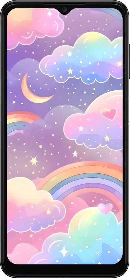 TPU чехол Облака и радуга для Samsung Galaxy A13 5G - 6312b-3853 изображение 
