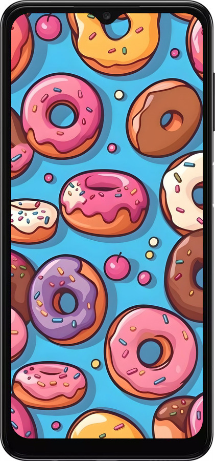 TPU чехол Пончики для Samsung Galaxy A13 5G - 6318b-3853 изображение 