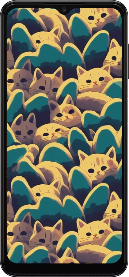 TPU чехол Із зображенням котиків для Samsung Galaxy A13 5G - 6429b-3853 изображение 