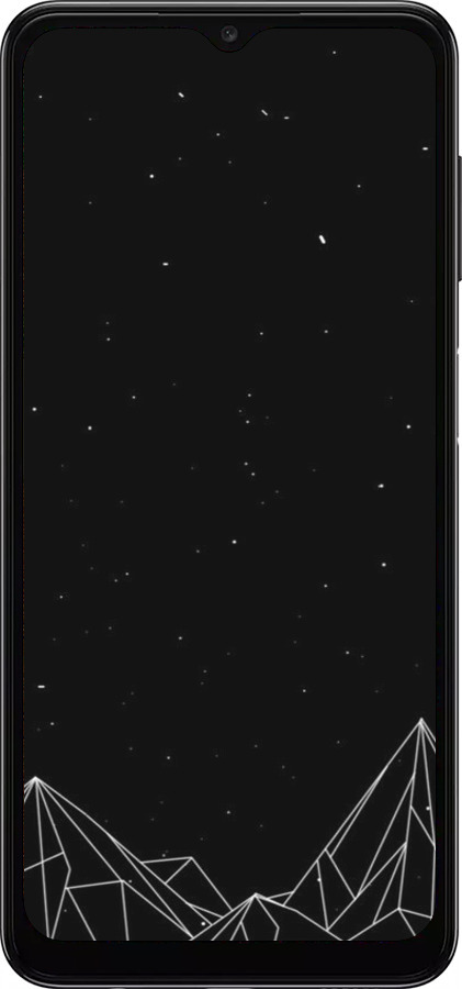 TPU чехол Черно белые абстрактные горы для Samsung Galaxy A04s - 6437b-2877 изображение 