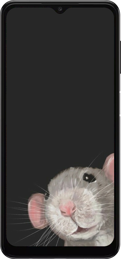 TPU чехол The Peeking Rat для Samsung Galaxy A04s - 6442b-2877 изображение 