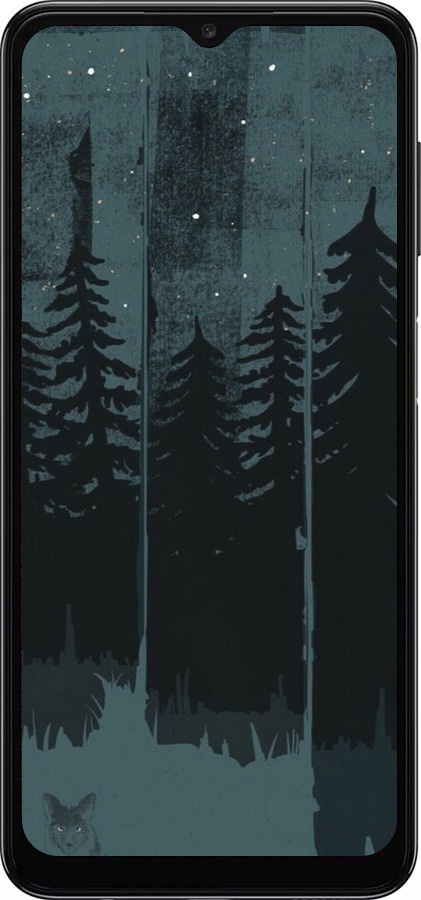 TPU чехол Лиса и ночной лес для Samsung Galaxy A04s - 6481b-2877 изображение 