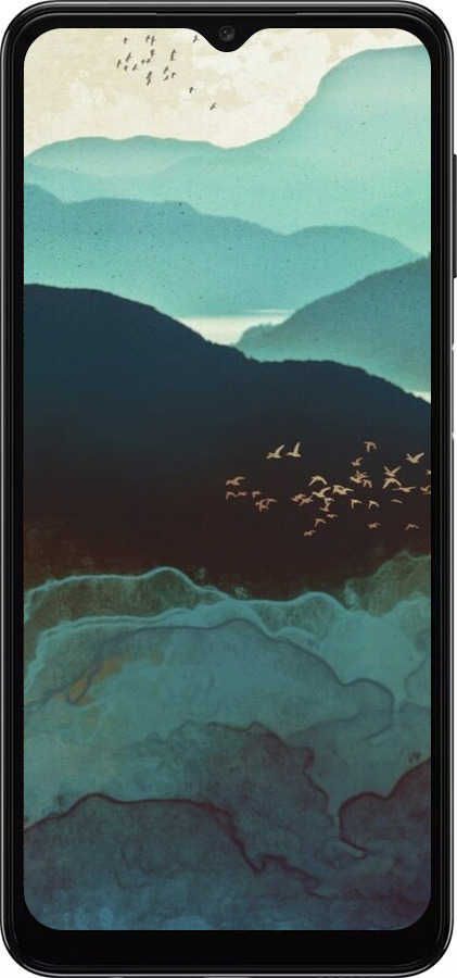 TPU чехол С изображением гор Индиго для Samsung Galaxy A04s - 6484b-2877 изображение 