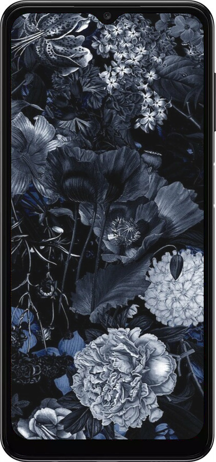 TPU чехол Абстрактный цветочный рисунок в синих тонах для Samsung Galaxy A04s - 6539b-2877 изображение 
