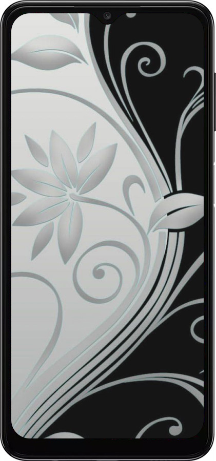 TPU чехол Цветы на чёрно-белом фоне для Samsung Galaxy A04s - 840b-2877 изображение 