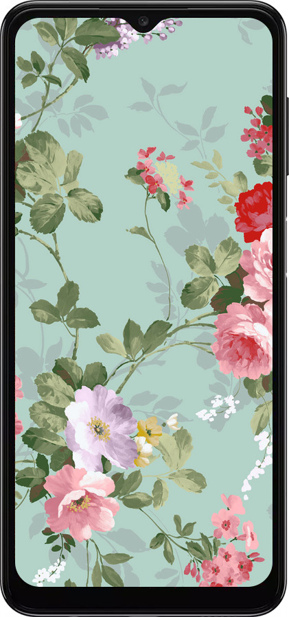 TPU чехол Цветочные обои 2 для Samsung Galaxy A04s - 862b-2877 изображение 