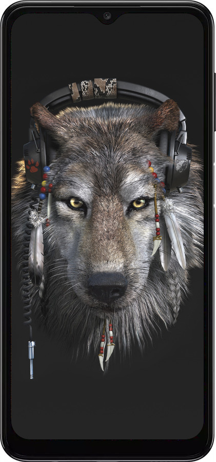 TPU чехол Волк-меломан для Samsung Galaxy A04s - 875b-2877 изображение 