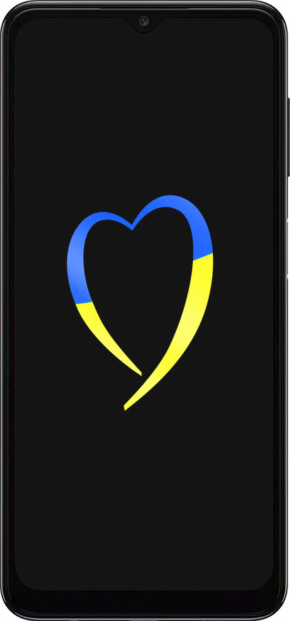 TPU чехол Жёлто-голубое сердце для Samsung Galaxy A04s - 885b-2877 изображение 