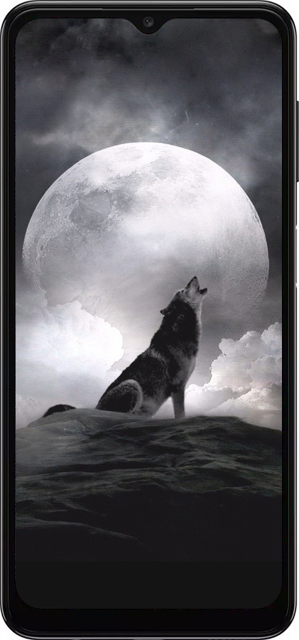 TPU чехол Вовк, що виє для Samsung Galaxy A04s - 934b-2877 изображение 