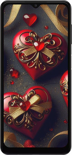 Силиконовый чехол Сердечки v4 для Samsung Galaxy A13 5G - 5834u-3853 изображение 