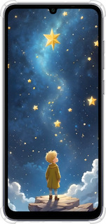 Силіконовий протиударний с посиленими кутами чехол Маленький принц для Samsung Galaxy A05 - 6326sp-3355 изображение 