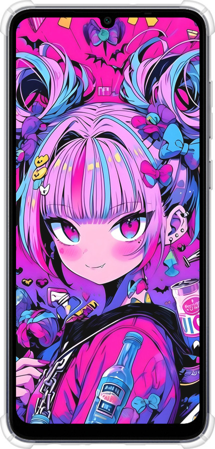 Силіконовий протиударний с посиленими кутами чехол Аніме мілаха для Samsung Galaxy A05 - 6314sp-3355 изображение 