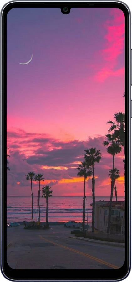 Силіконовий чехол Пальми для Samsung Galaxy A05 - 5873u-3355 изображение 