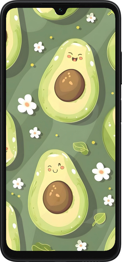 TPU чехол Авокадо для Samsung Galaxy A05s - 6380b-3356 изображение 