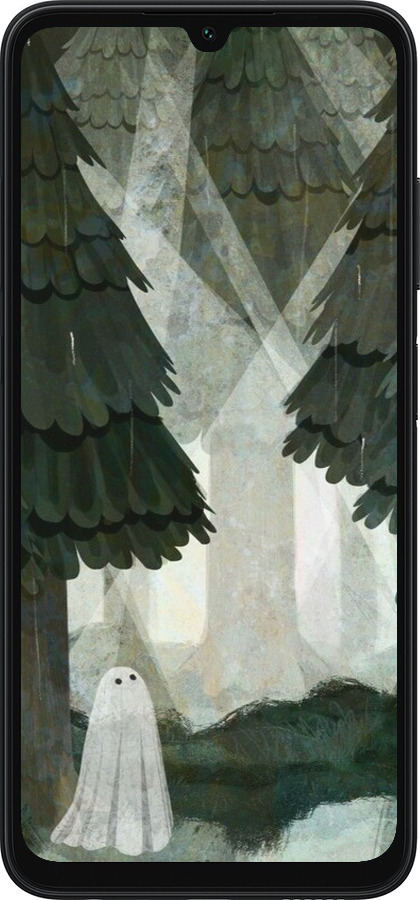 TPU чехол С изображением соснового леса и привидения для Samsung Galaxy A05s - 6420b-3356 изображение 
