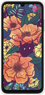 Силикон с усиленными углами чехол С изображением полевых цветов для Samsung Galaxy A05s - 6419sp-3356 изображение 